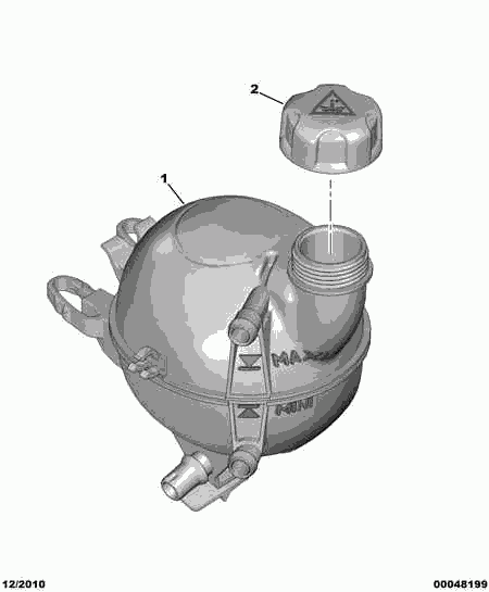 CITROËN/PEUGEOT 1307 XQ - Компенсаційний бак, охолоджуюча рідина autocars.com.ua