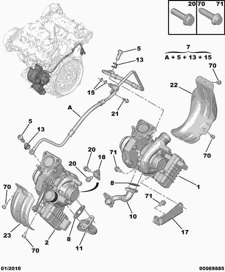 CITROËN/PEUGEOT 0380.25 - OIL RETURN TUBE SEAL autocars.com.ua