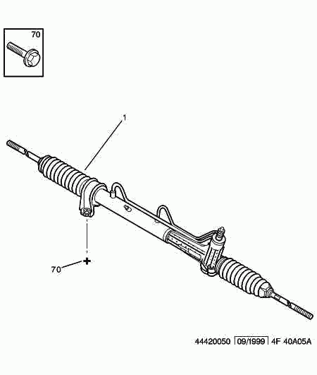 CITROËN/PEUGEOT 4000.EC - Рульовий механізм, рейка autocars.com.ua