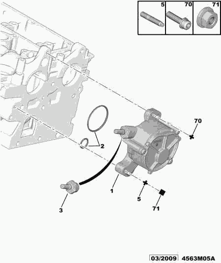 DS 4599.36 - VACUUM PUMP GASKET ASSY autocars.com.ua