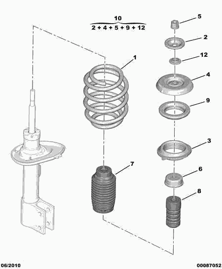 Rover 5002 PK - FRONT SUSPENSION SPRING autocars.com.ua