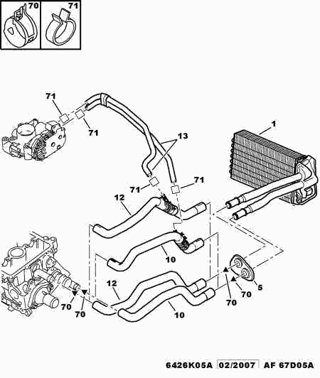 CITROËN/PEUGEOT 6466 FQ - Шланг, теплообмінник - опалення autocars.com.ua