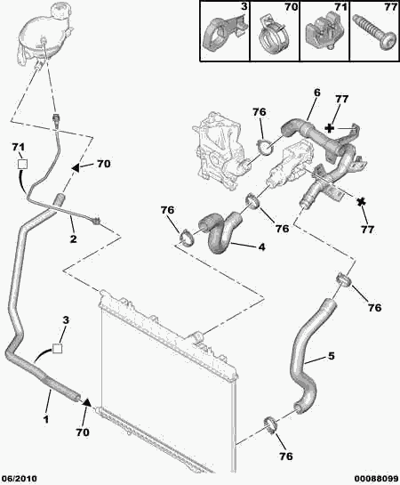 PEUGEOT 1323 A4 - Шланг радиатора avtokuzovplus.com.ua