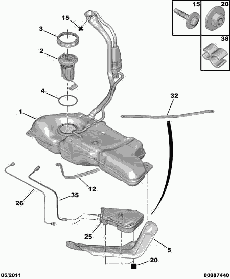 PEUGEOT (DF-PSA) 16 063 402 80 - Впорскується елемент, безпосереднє впорскування autocars.com.ua