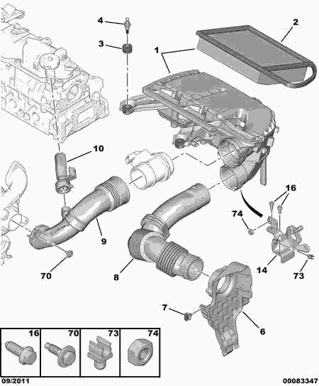 Eicher 1420 V1 - Повітряний фільтр autocars.com.ua