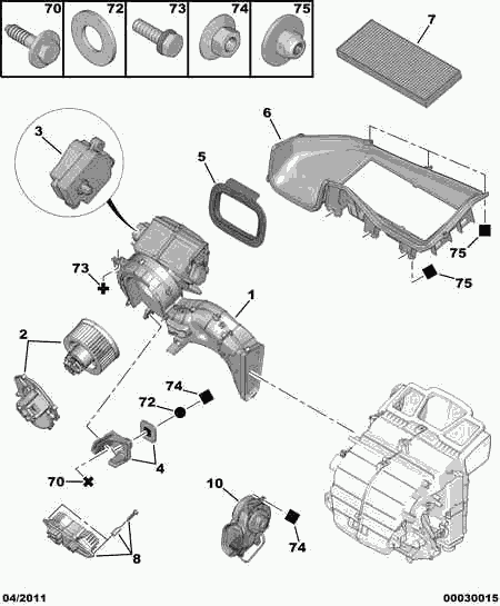 OM 6447 LZ - Фільтр, повітря у внутрішній простір autocars.com.ua