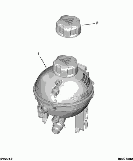 DS 96 781 260 80 - Компенсаційний бак, охолоджуюча рідина autocars.com.ua