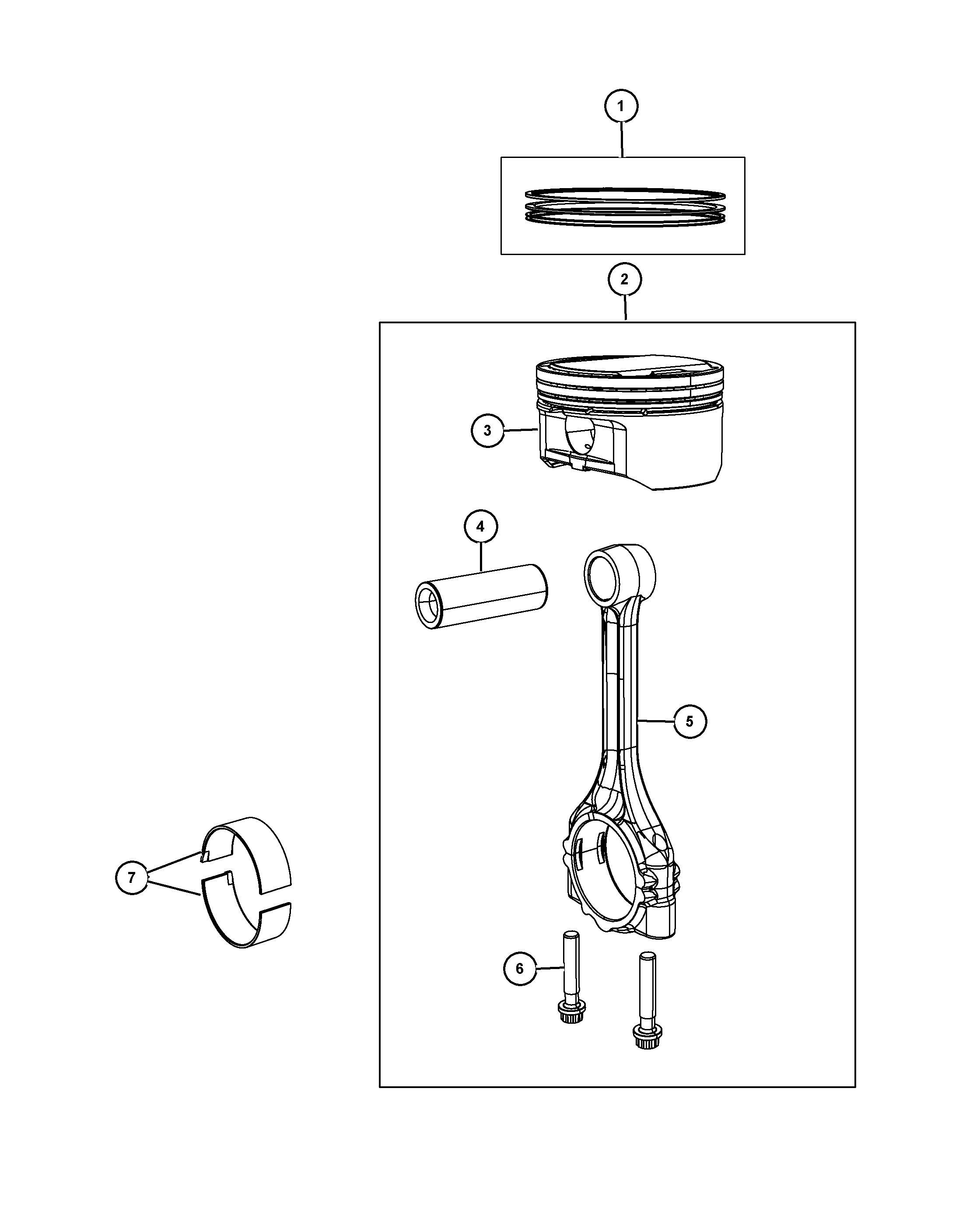 Chrysler 5086 003AE - BEARING KIT CONNECTING ROD STANDARD UPPER AND LOWER autocars.com.ua