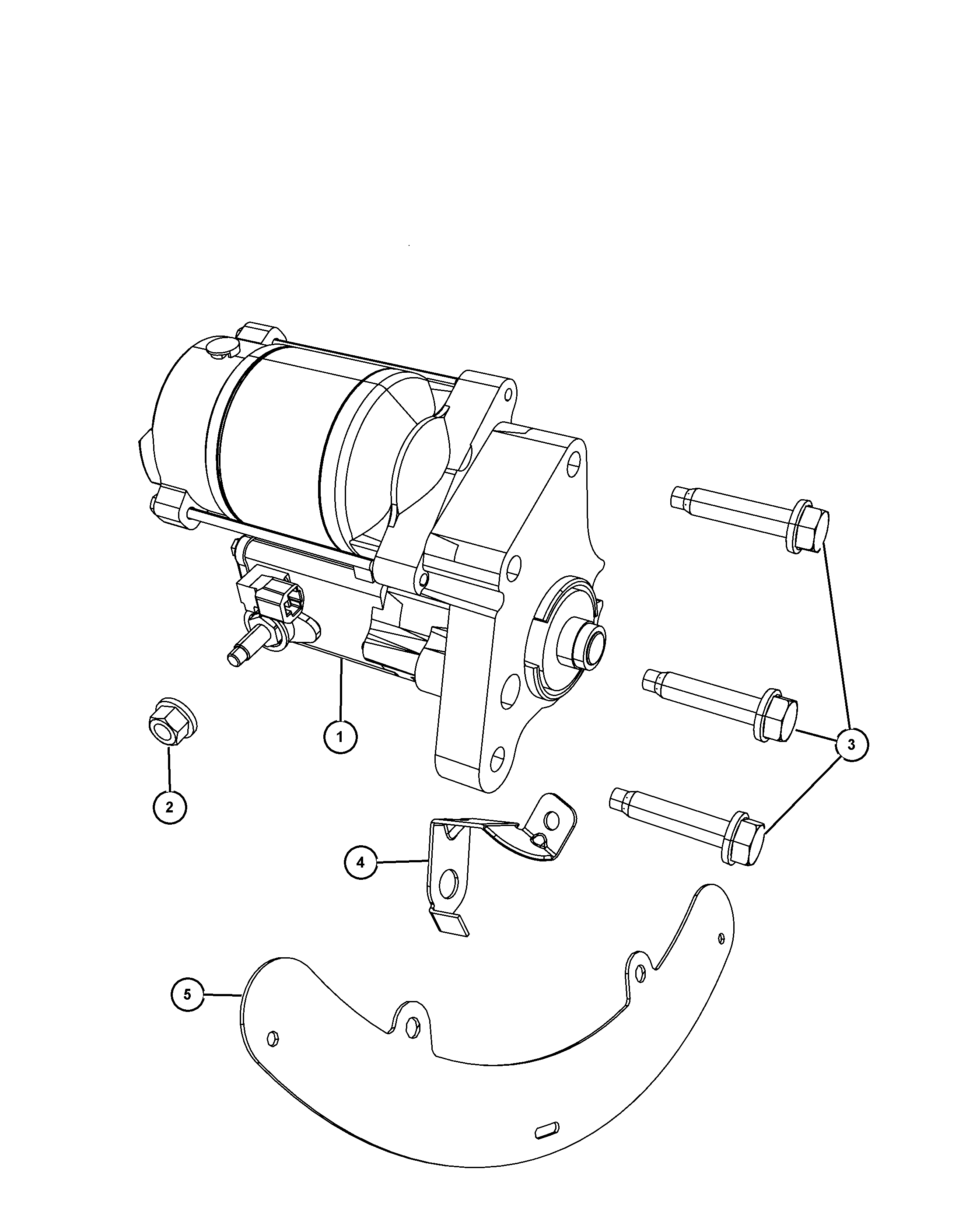 Chrysler 4608 801AB - Стартер autocars.com.ua