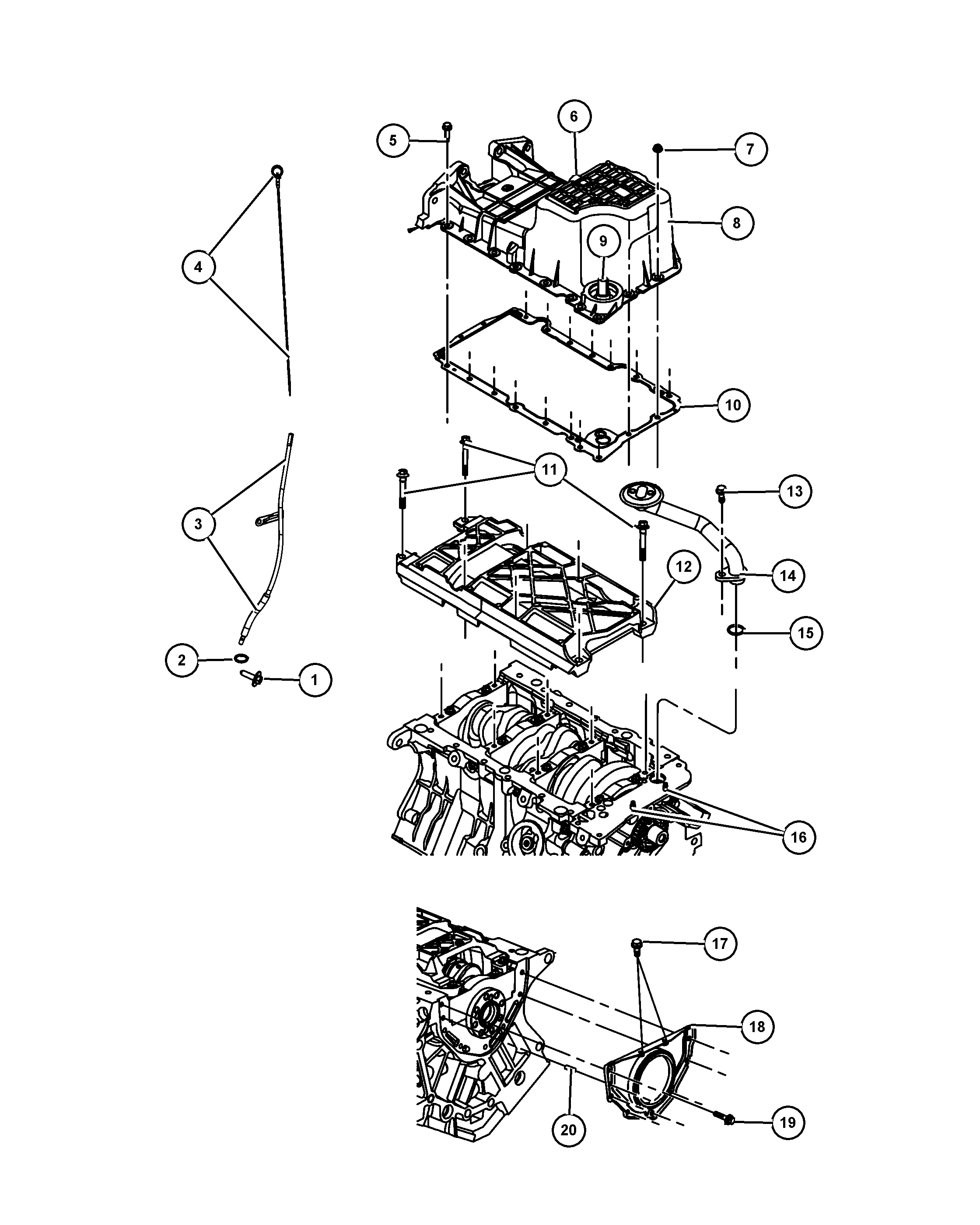 Chrysler 4792 869AA - Прокладка, масляная ванна avtokuzovplus.com.ua