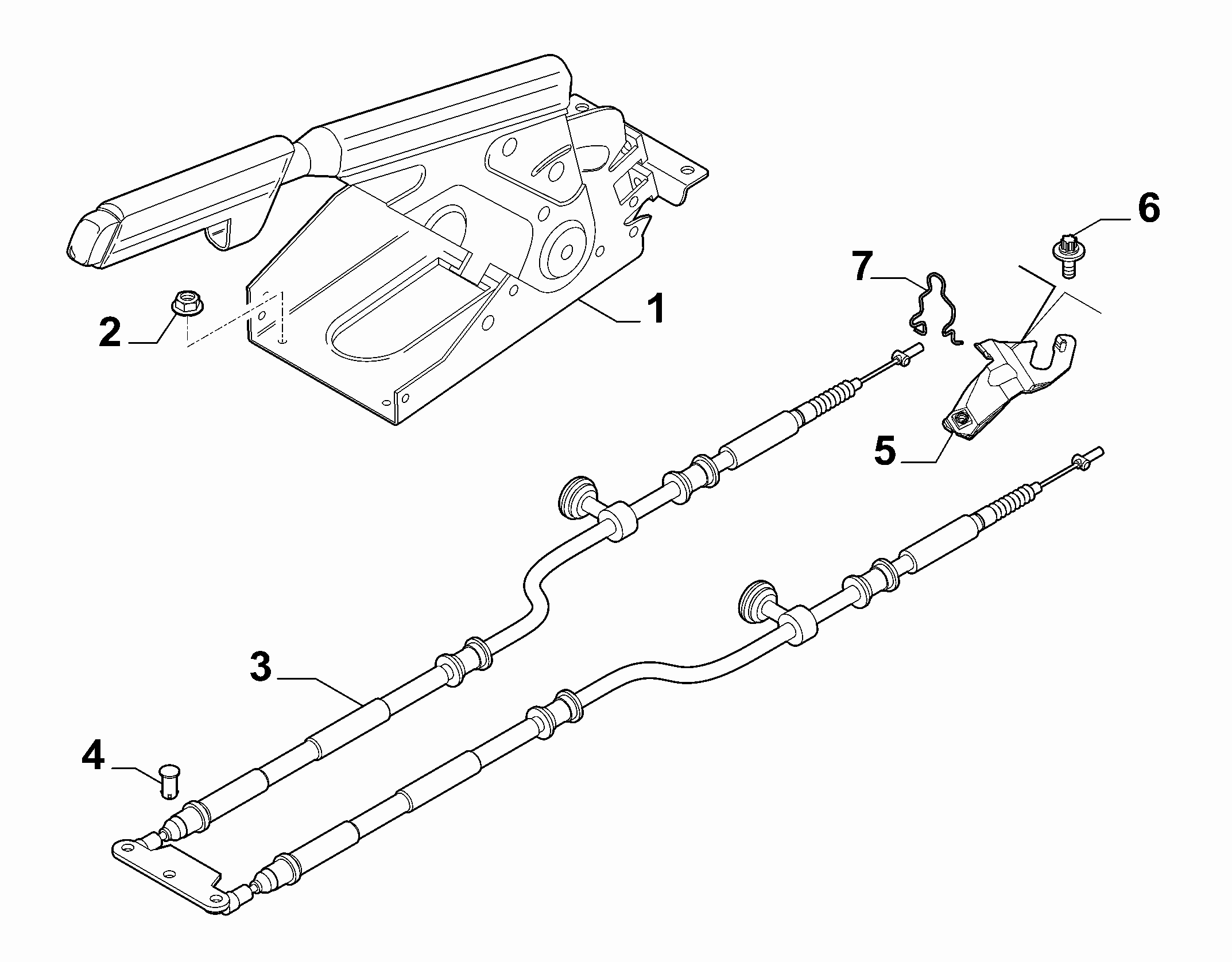 FIAT 51753208 - Тросик, cтояночный тормоз avtokuzovplus.com.ua