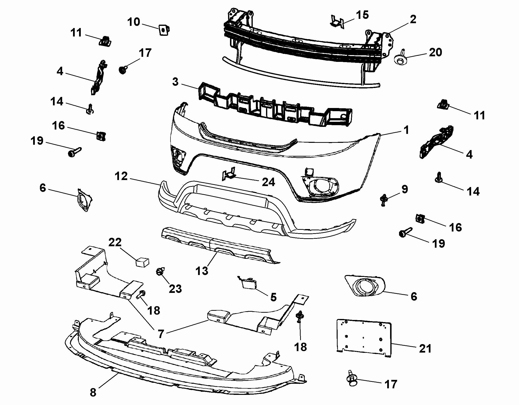 FIAT / LANCIA K1TX73TZZAC - Буфер, бампер autocars.com.ua