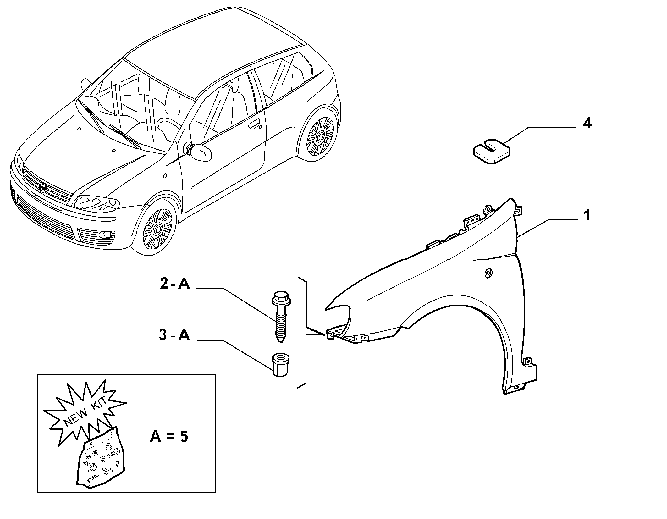 FIAT 46849402 - Крило autocars.com.ua