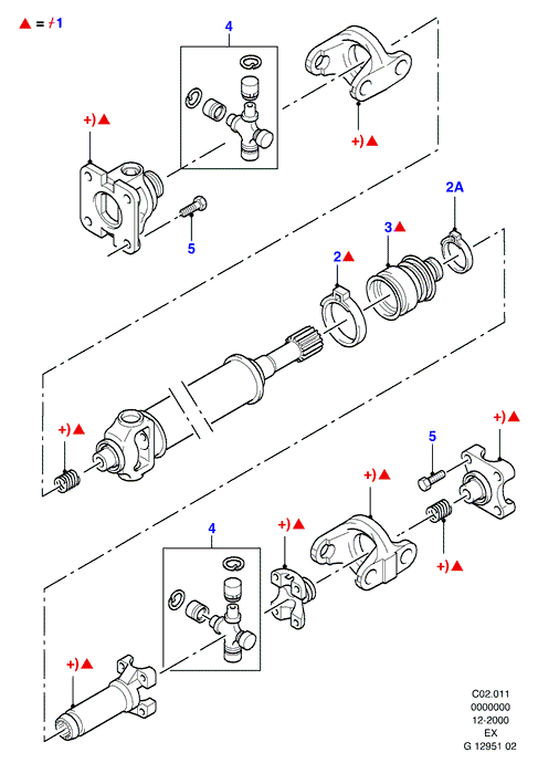 FORD 5220043 - Шарнір, поздовжній вал autocars.com.ua