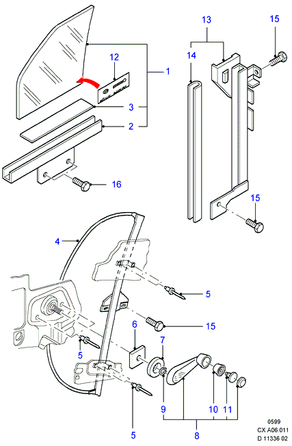 FORD 1021039 - Стеклоподъемник avtokuzovplus.com.ua