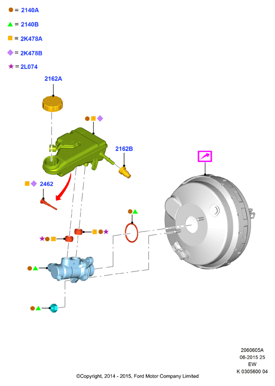 FORD 1844832 - Главный тормозной цилиндр avtokuzovplus.com.ua