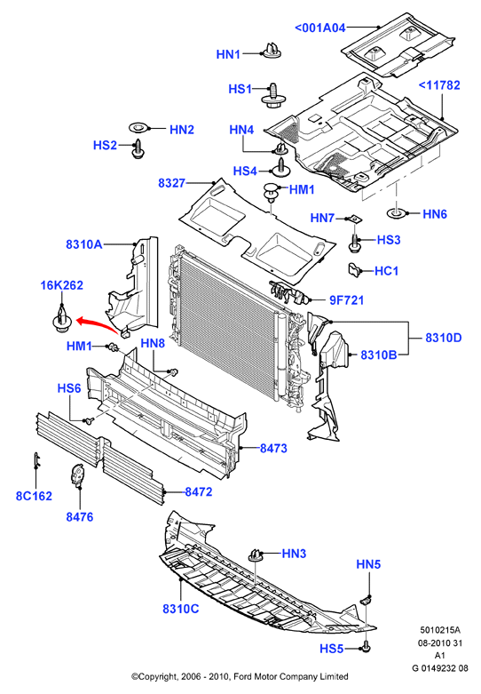 FORD 1763700 - Защита двигателя / поддона двигателя avtokuzovplus.com.ua