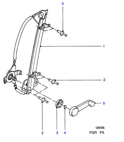 FORD 1017990 - Ручка двери avtokuzovplus.com.ua