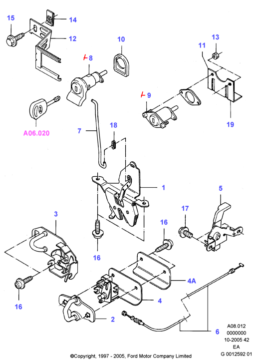 FORD 6590584 - Форсунка инжекторная avtokuzovplus.com.ua