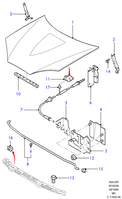 FORD 1050993 - Plate - Mounting, Before ordering, please read the information i avtokuzovplus.com.ua