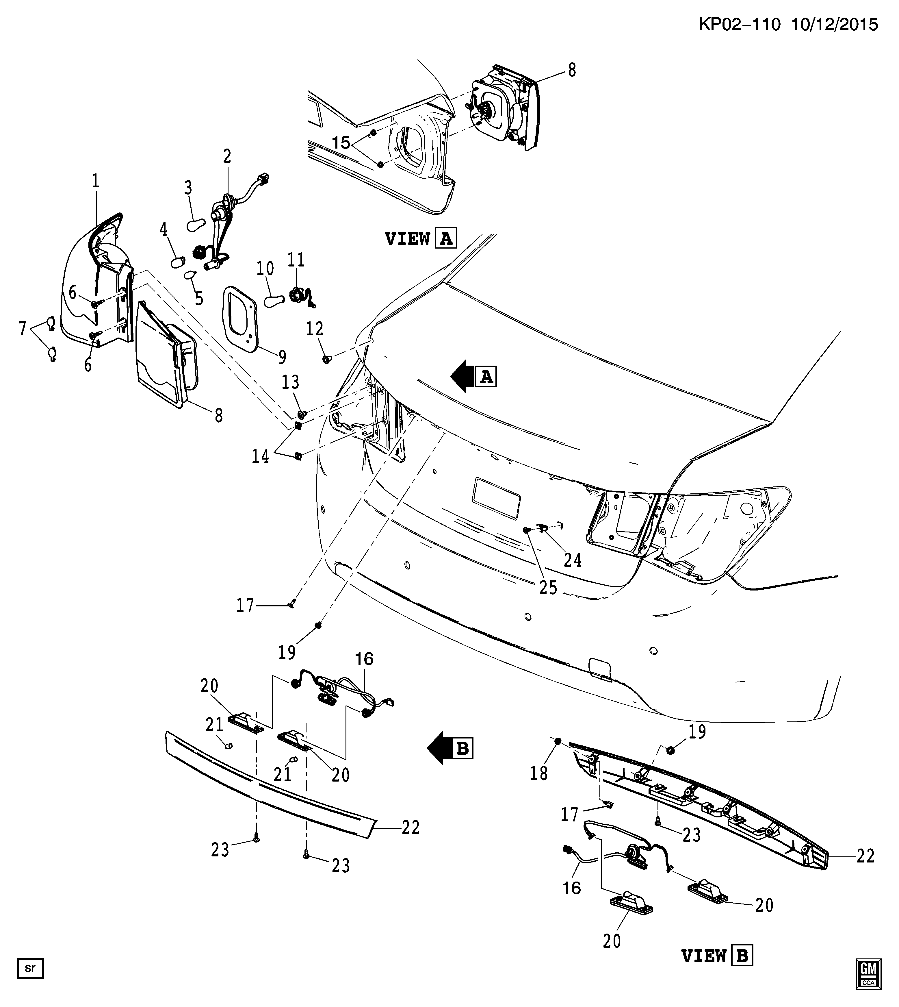 General Motors 13505768 - BULB,STOP & T/LP(TAIL)(PART OF 5) autocars.com.ua