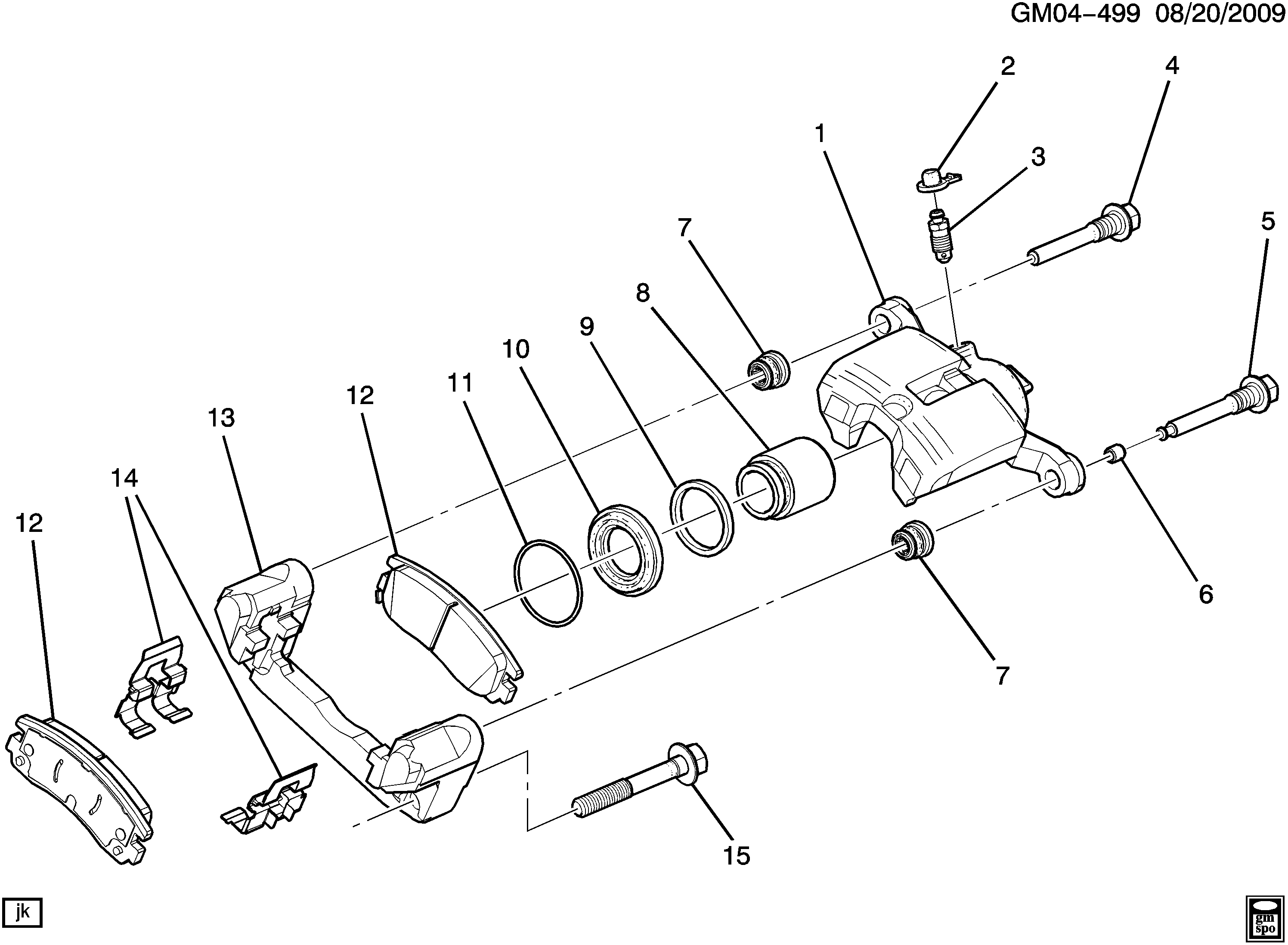 Chevrolet 19209340 - PAD KIT,RR DISC BRK(LH & RH)(ACDelco #171-0945) autocars.com.ua