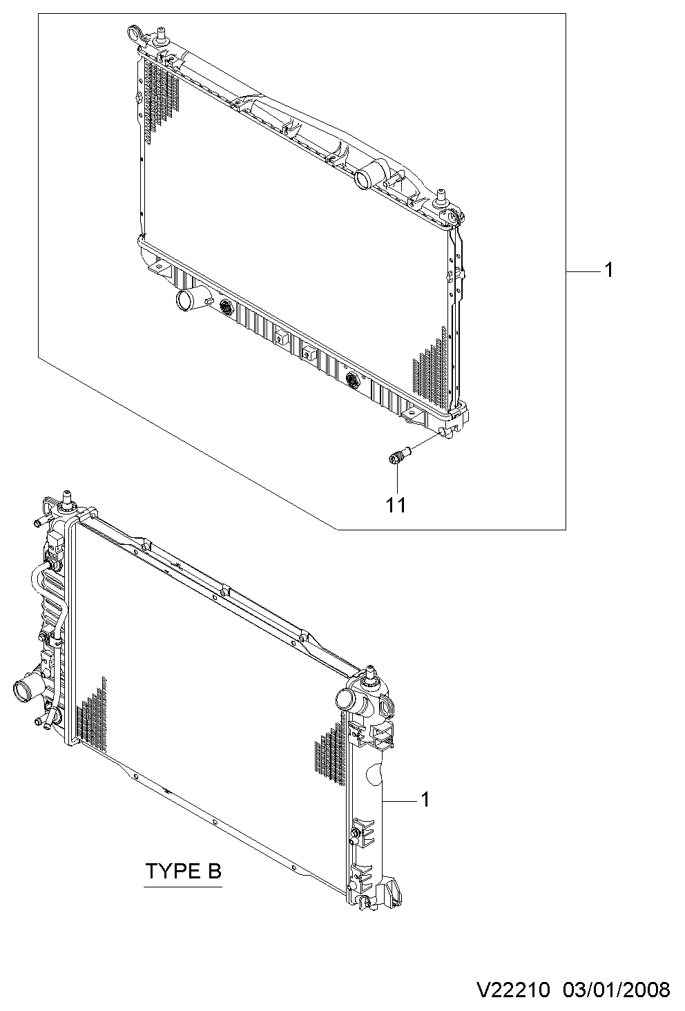 Chevrolet 96815277 - Радіатор, охолодження двигуна autocars.com.ua