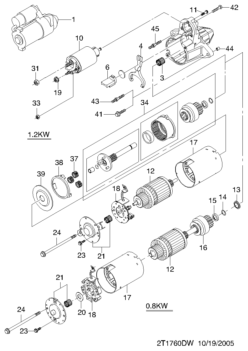 Chevrolet 96943429 - Стартер avtokuzovplus.com.ua