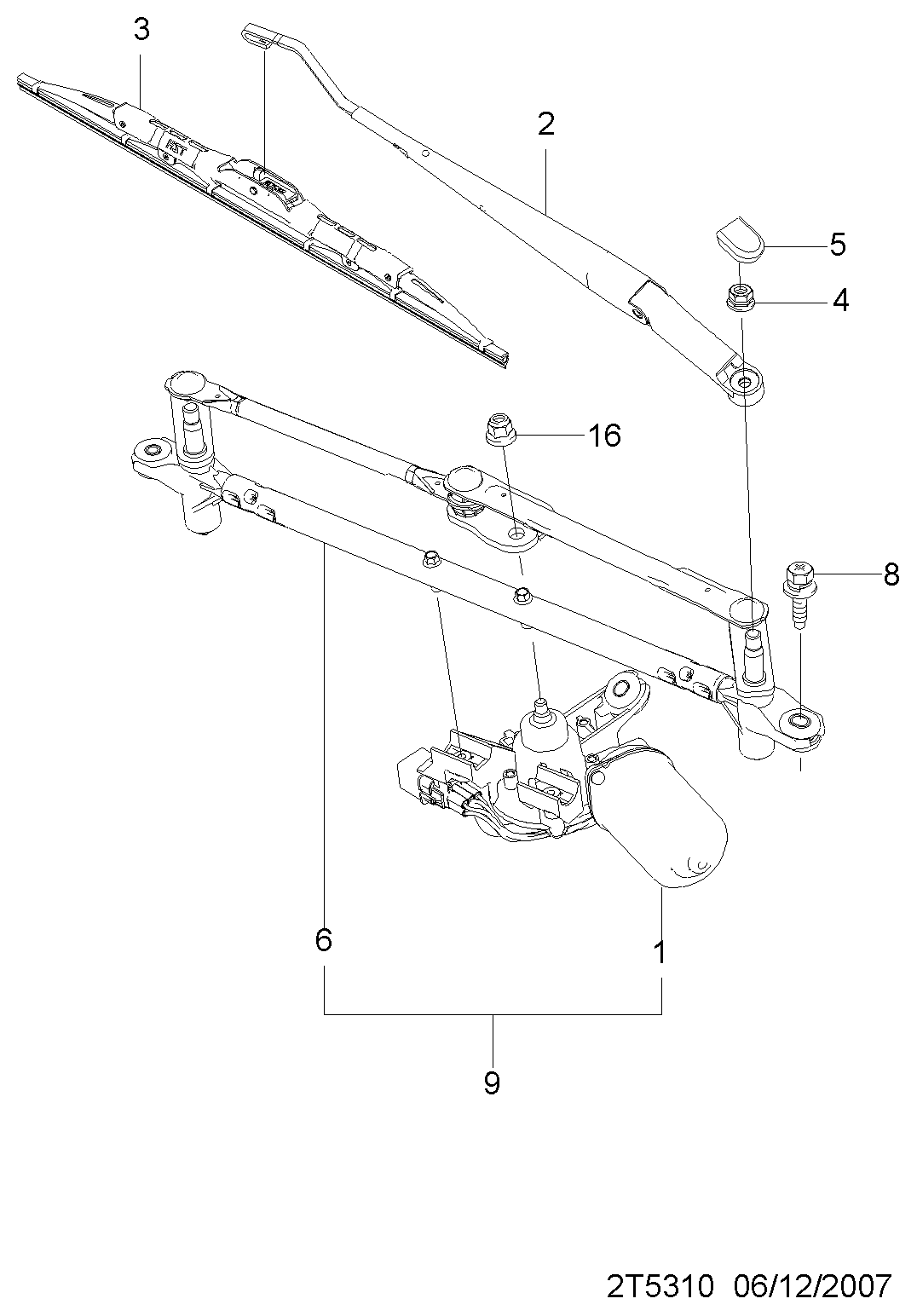 Chevrolet 96476652 - Щітка склоочисника autocars.com.ua