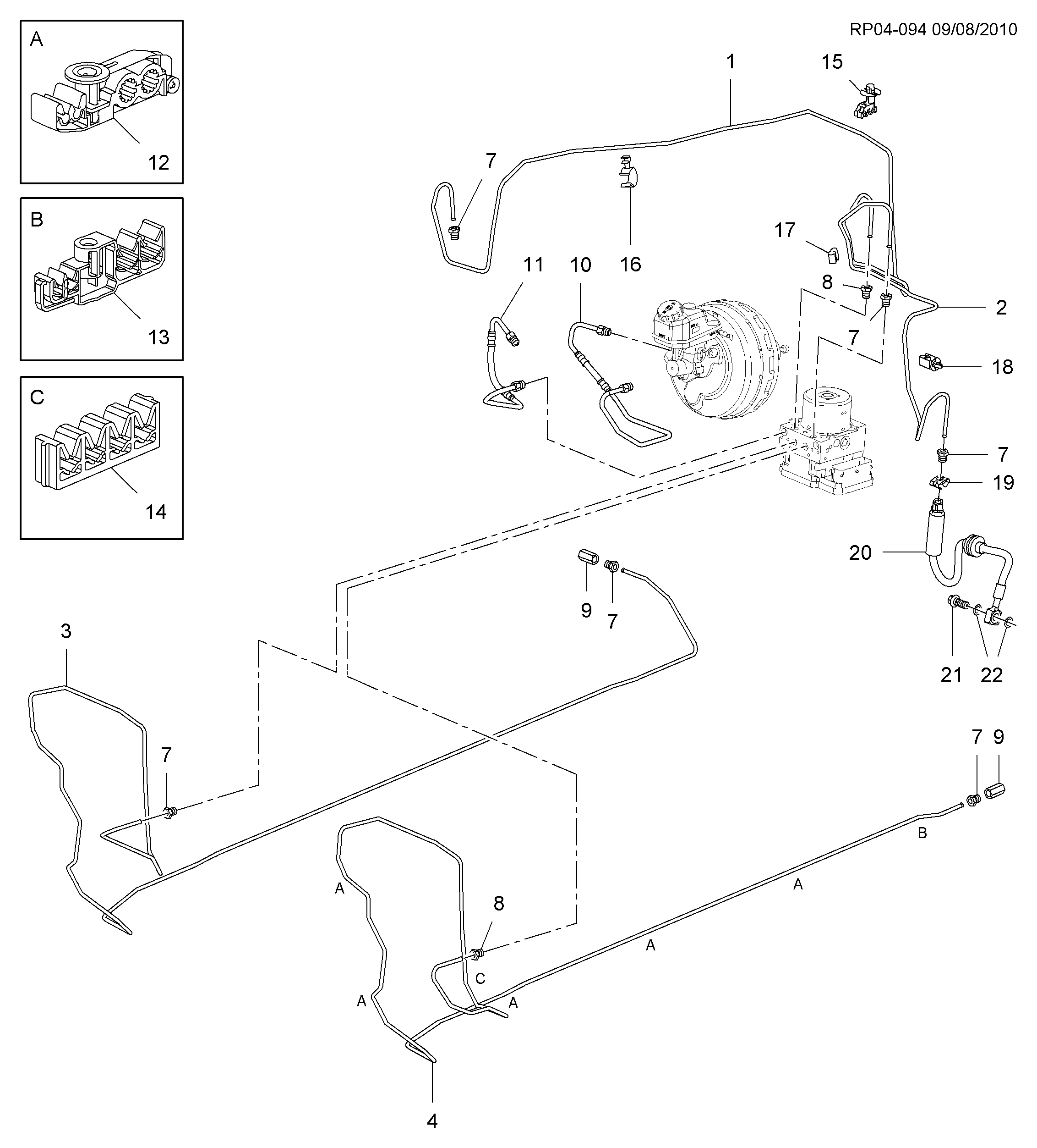 EUROREPAR 1650871380 - Тормозной шланг autodnr.net