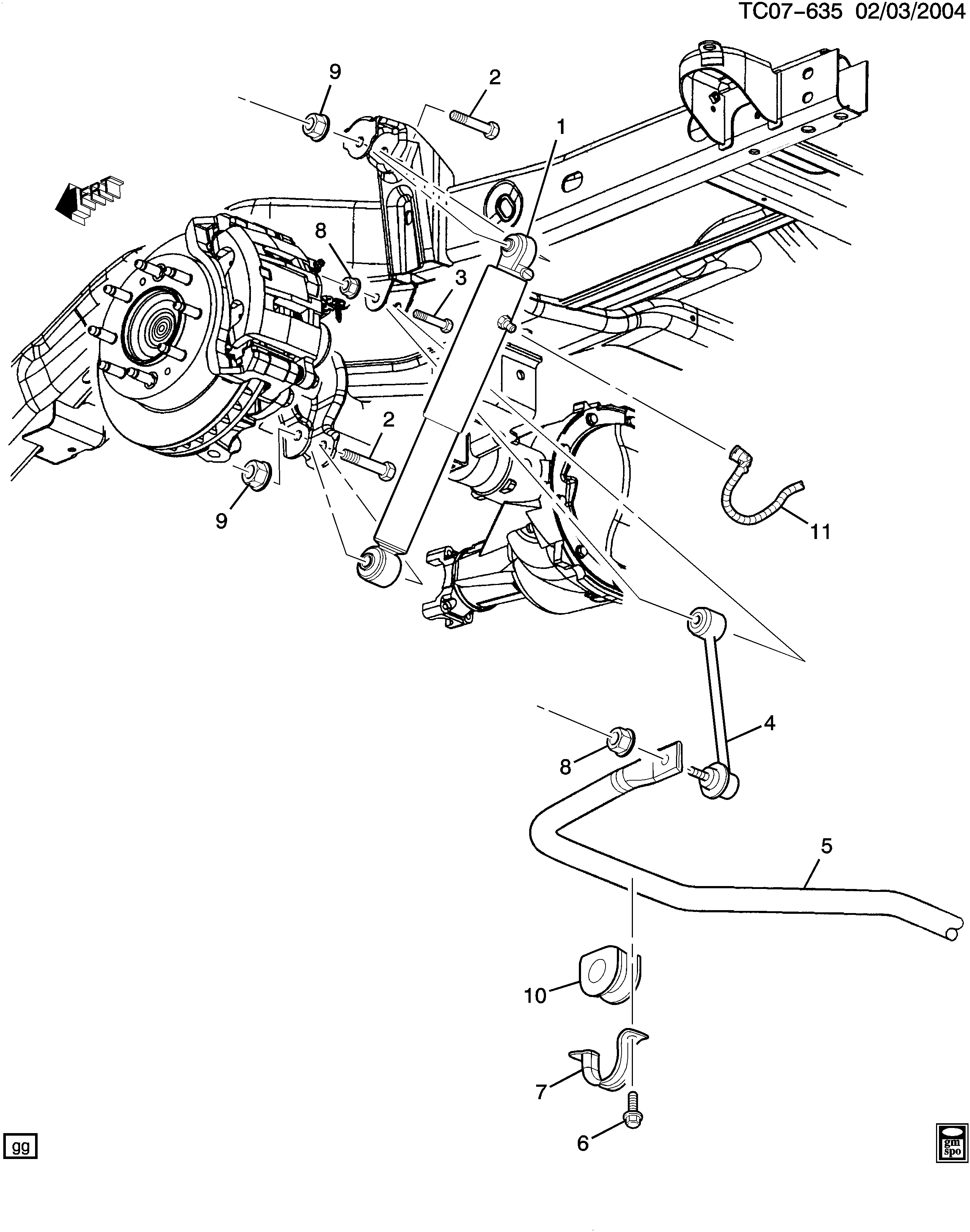 GMC 23487280 - ABSORBER,RR LVLG SHK(MATING CONN W/LEADS USE 15305901)(ACDelco # avtokuzovplus.com.ua