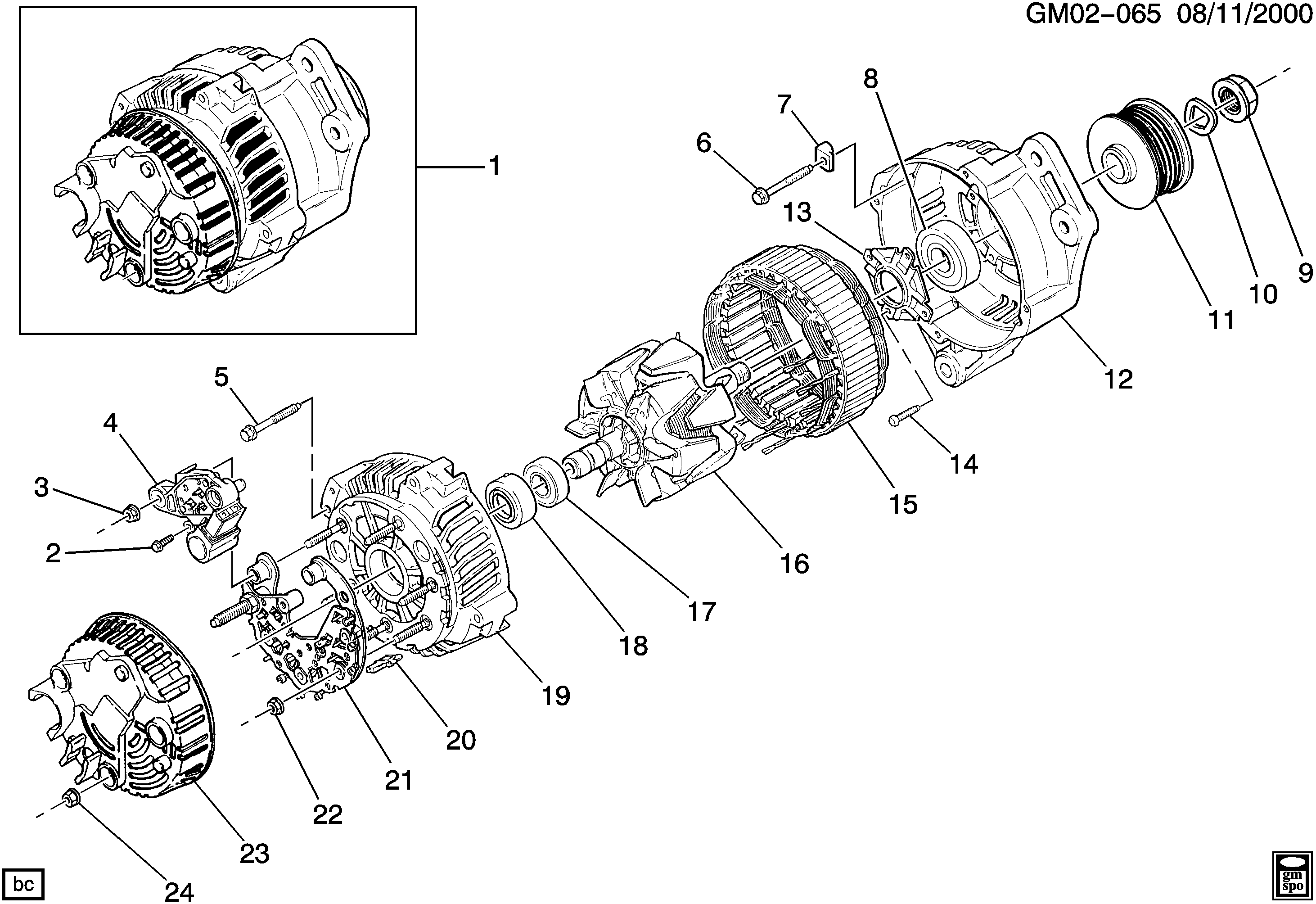 Chevrolet 10316182 - Генератор avtokuzovplus.com.ua