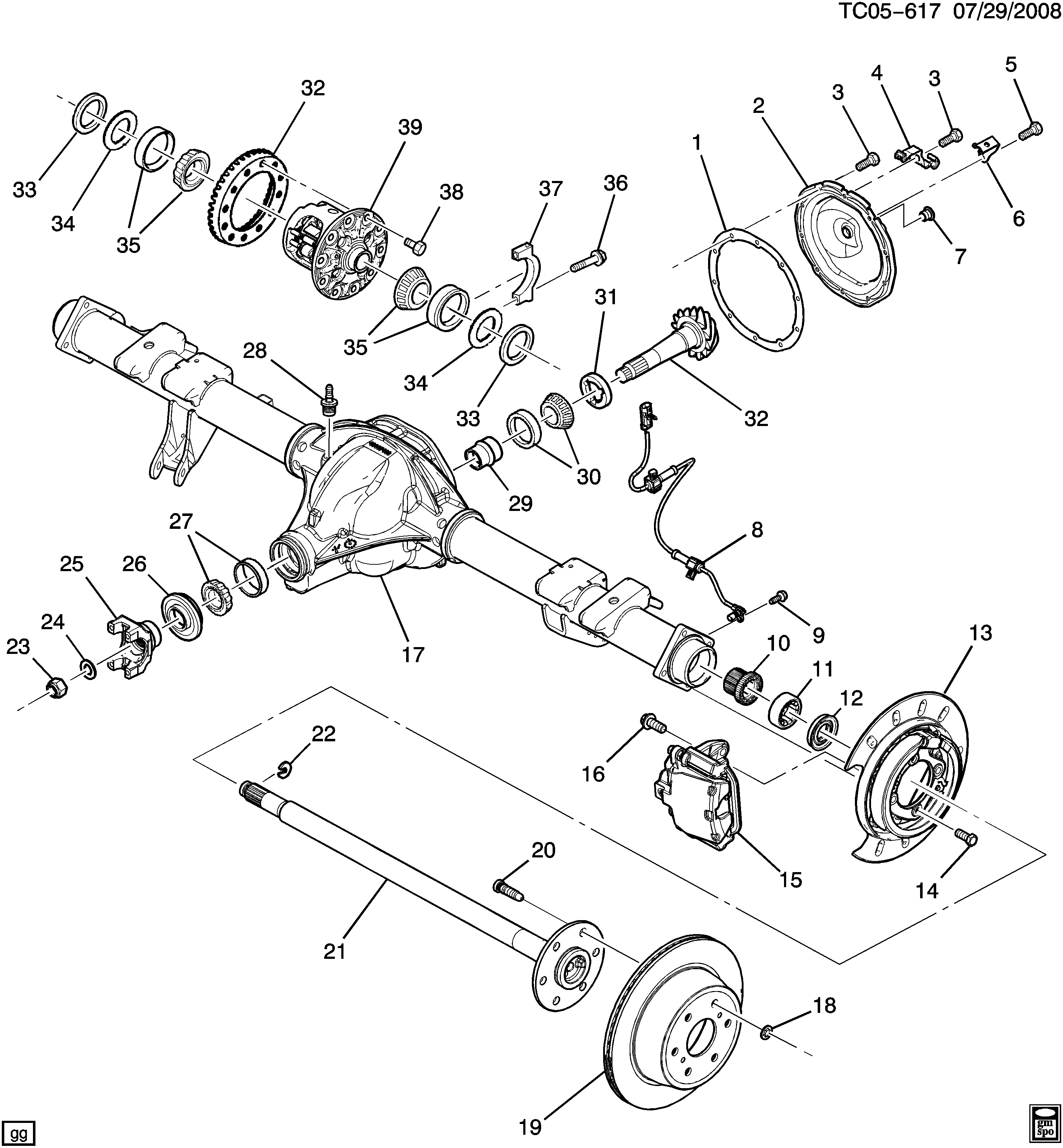 GMC 20938121 - Датчик ABS, частота обертання колеса autocars.com.ua