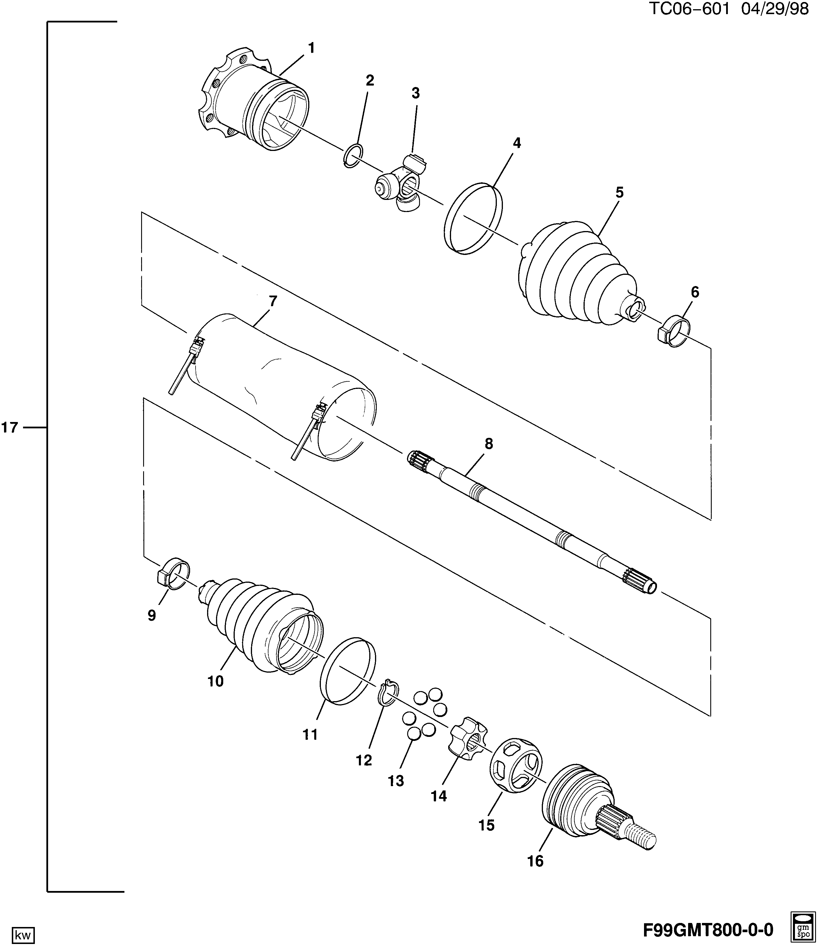 General Motors 26058362 - Шарнір, ШРУС, приводний вал autocars.com.ua