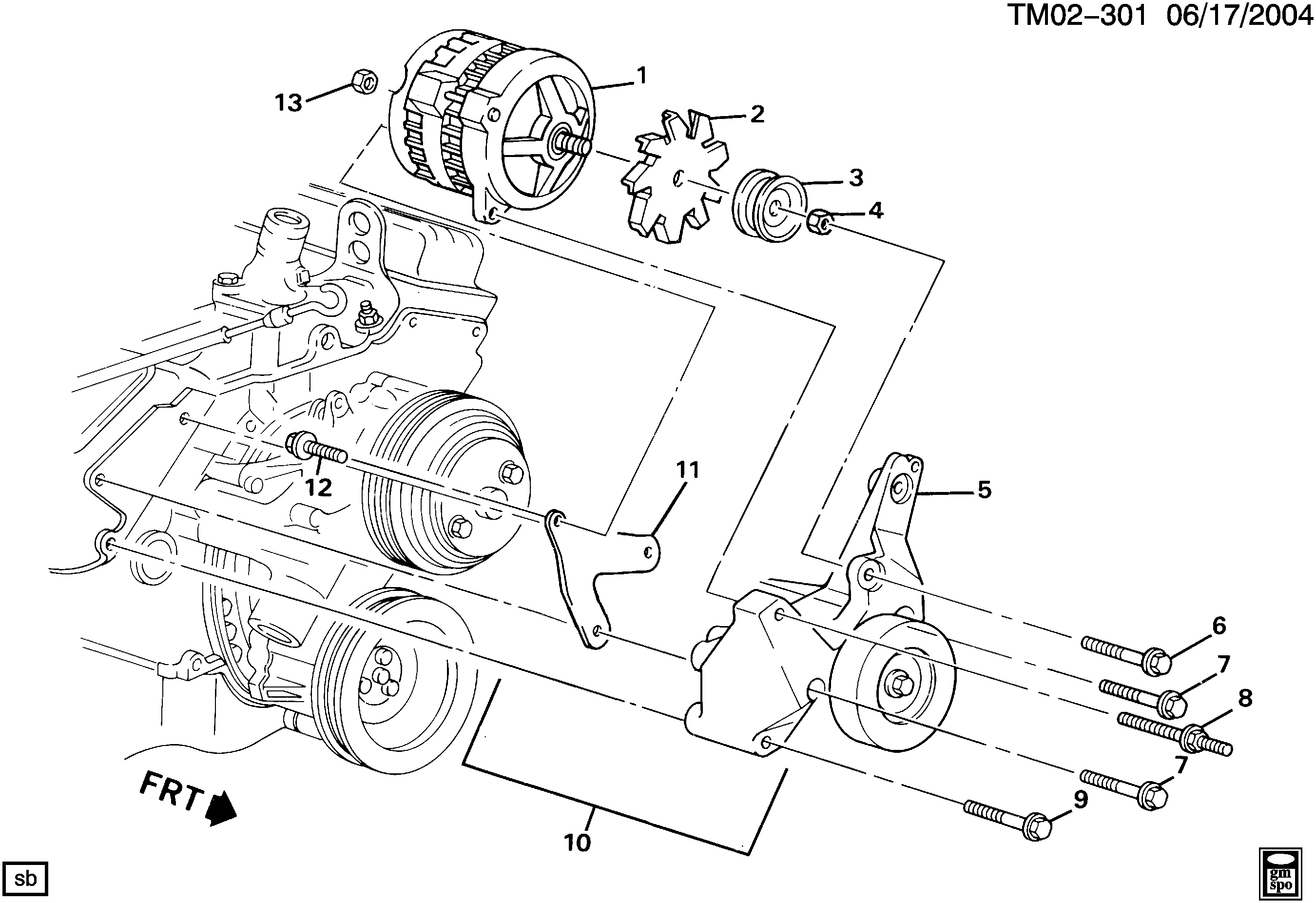 General Motors 10179211 - Паразитний / провідний ролик, поліклиновий ремінь autocars.com.ua