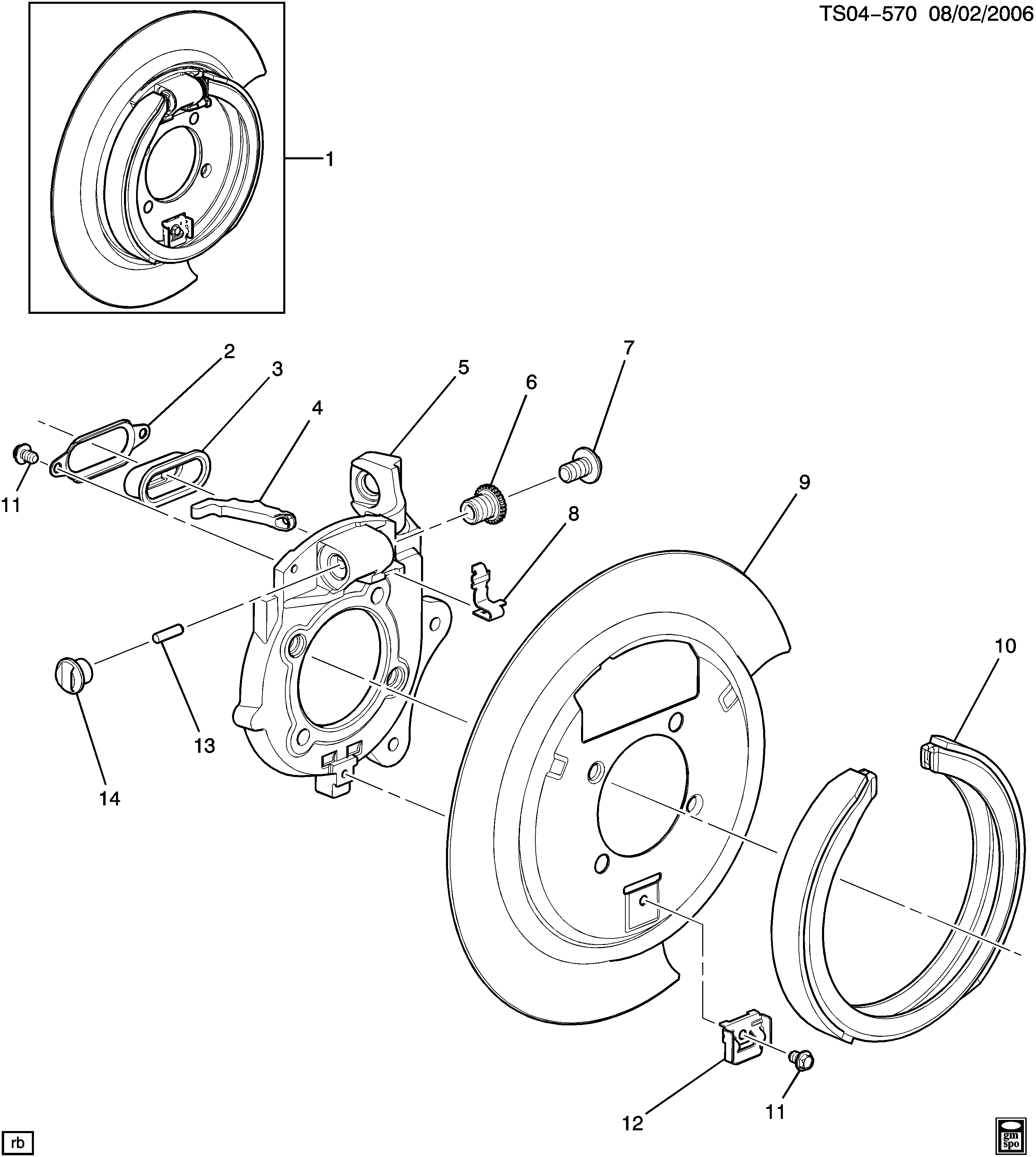 MAZDA 88935979 - Комплект гальм, ручник, парковка autocars.com.ua