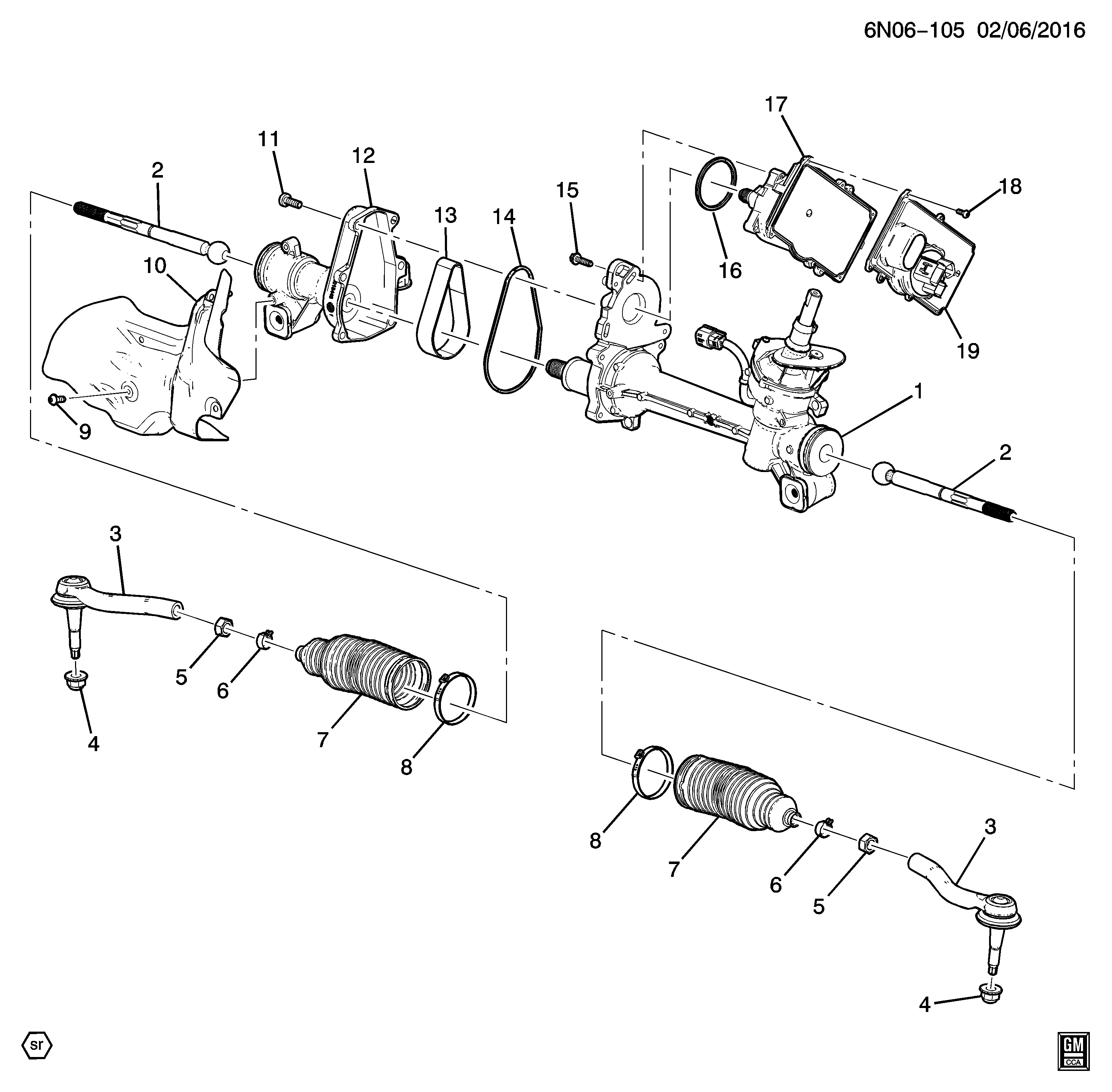 Cadillac 23214216 - Наконечник рульової тяги, кульовий шарнір autocars.com.ua