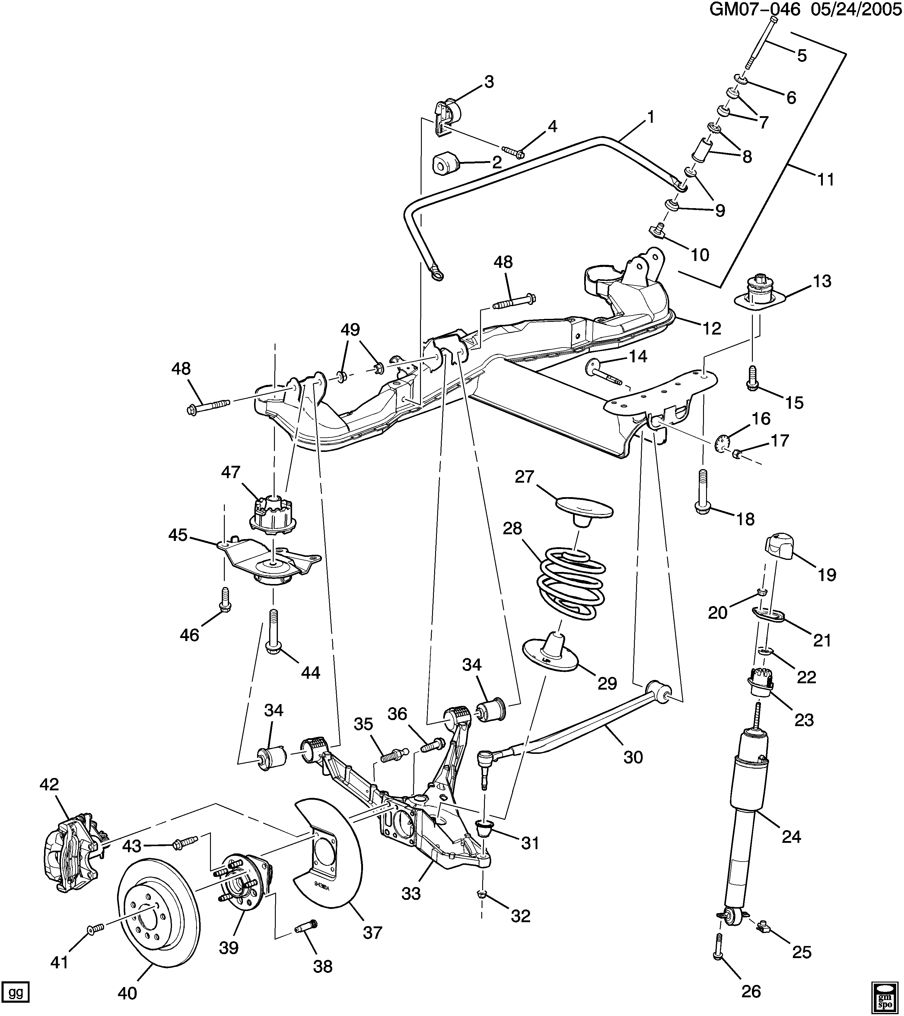 Buick 19302769 - Опора пневматичної ресори autocars.com.ua