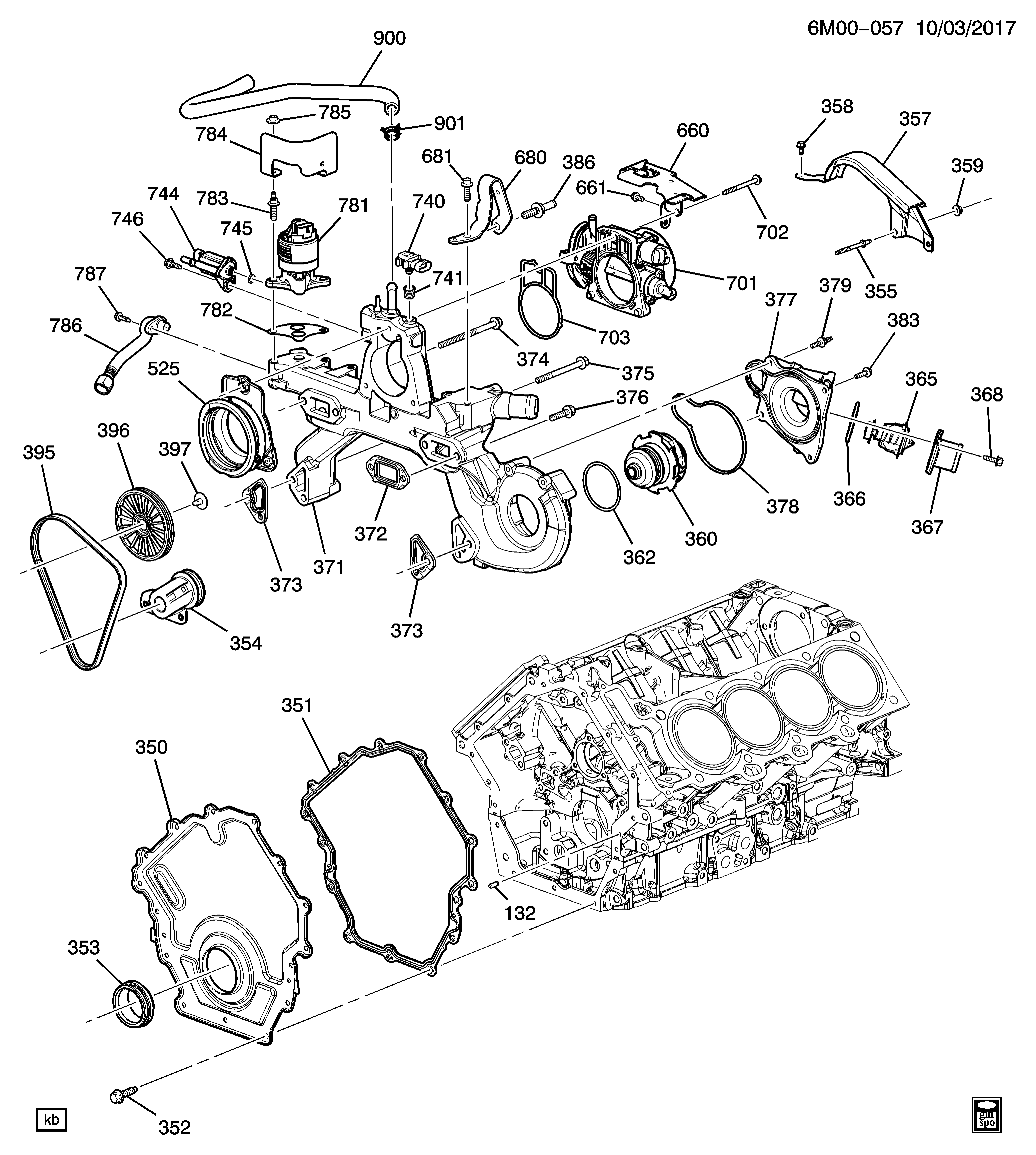 Buick 12558353 - Прокладка, клапан повернення ОГ autocars.com.ua