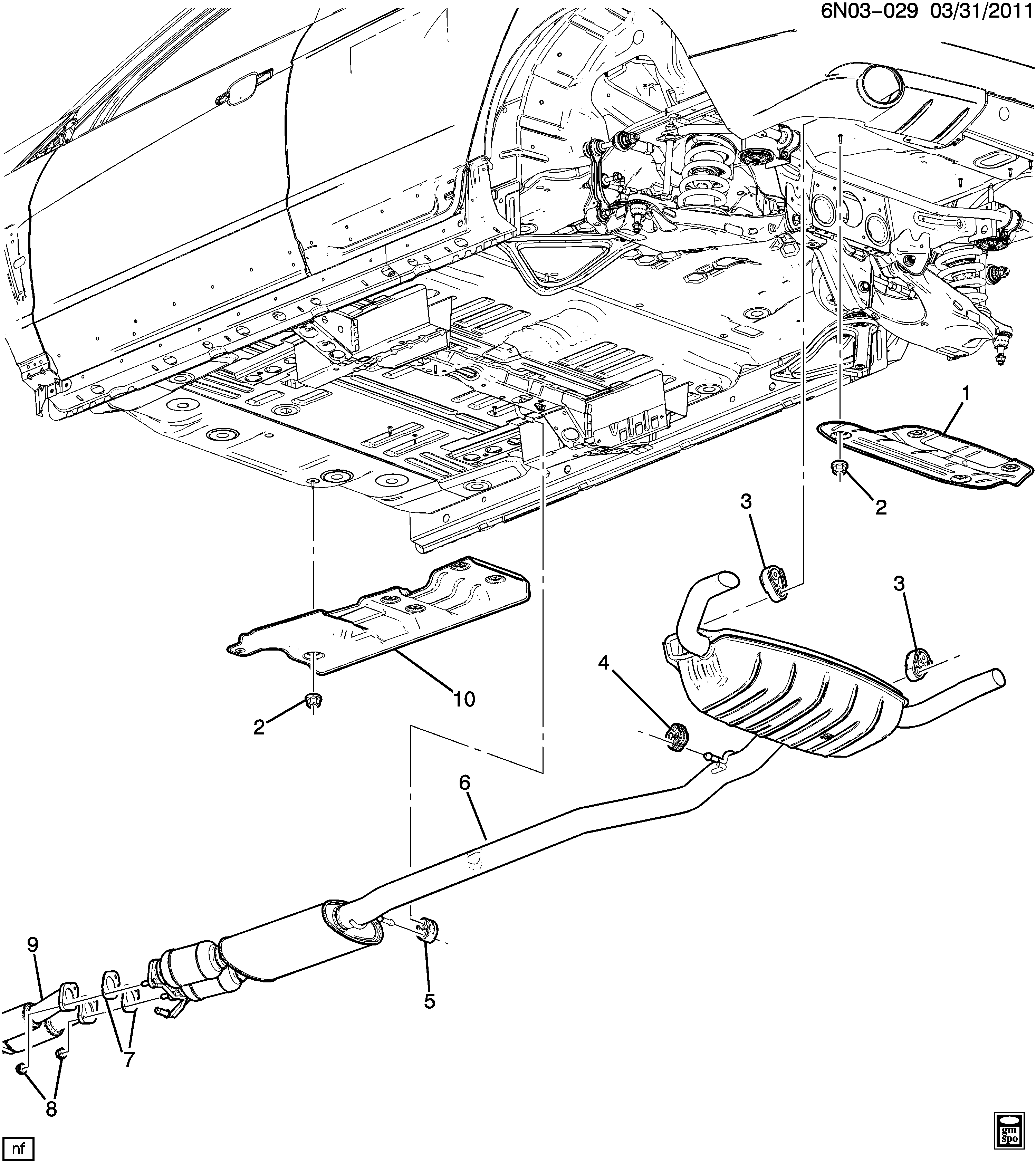 Chevrolet 20952540 - Прокладка, труба вихлопного газу autocars.com.ua