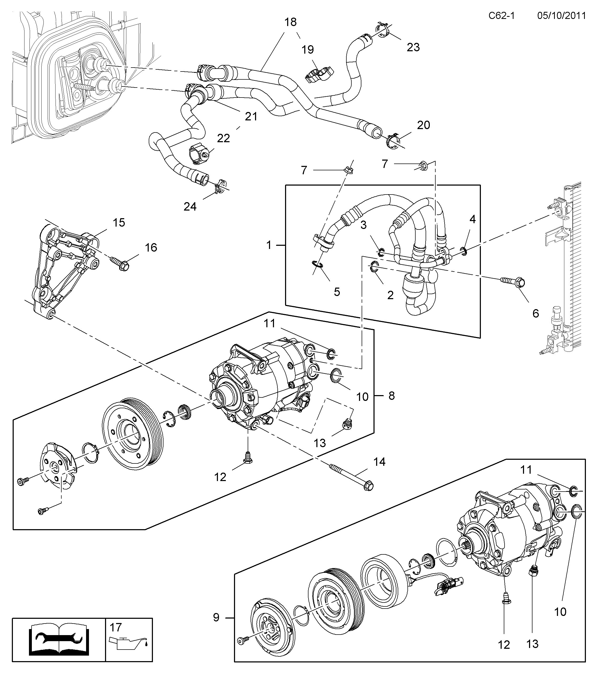 Opel 1 818 493 - Шланг радиатора avtokuzovplus.com.ua