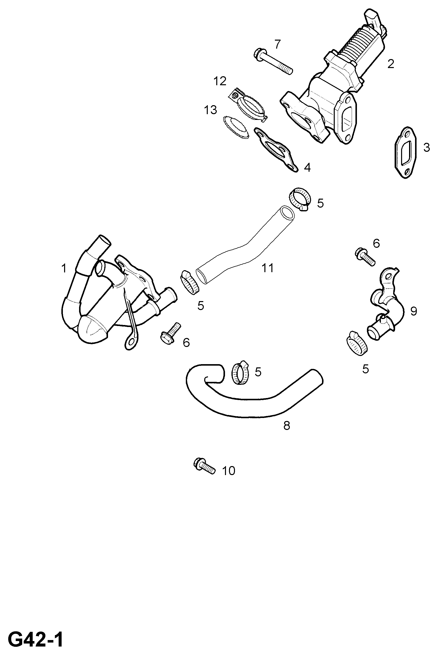 Opel 851758 - Клапан возврата ОГ avtokuzovplus.com.ua