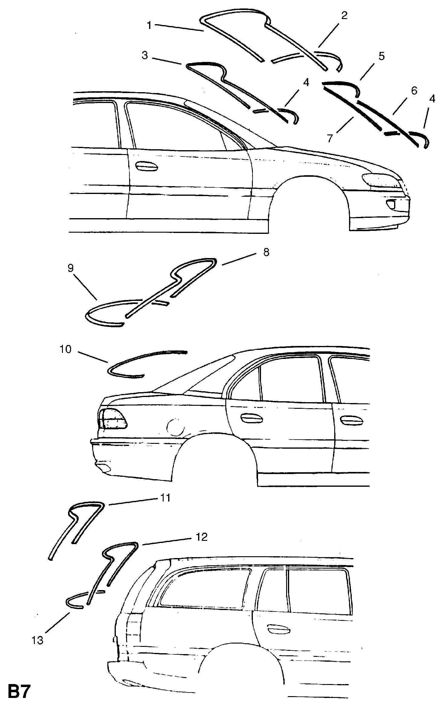 Opel 163901 - Облицювання / захисна накладка, вітрове скло autocars.com.ua