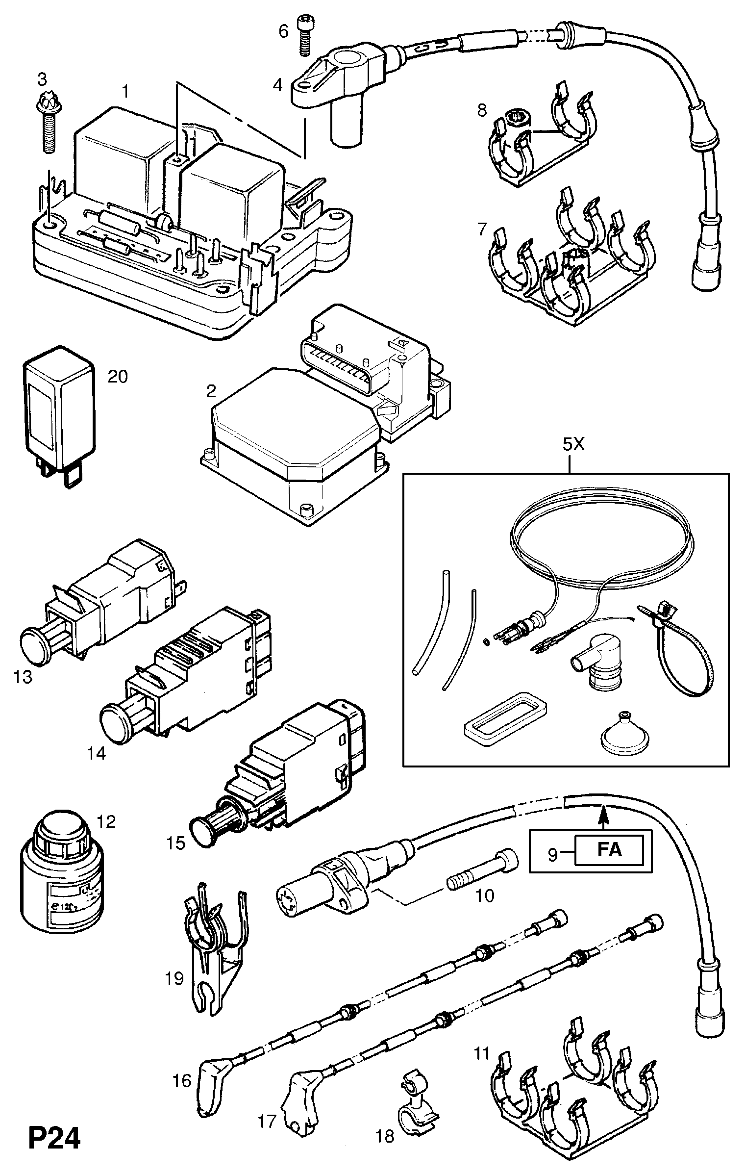 Vemo V40-73-0025 - Выключатель фонаря сигнала торможения autodnr.net