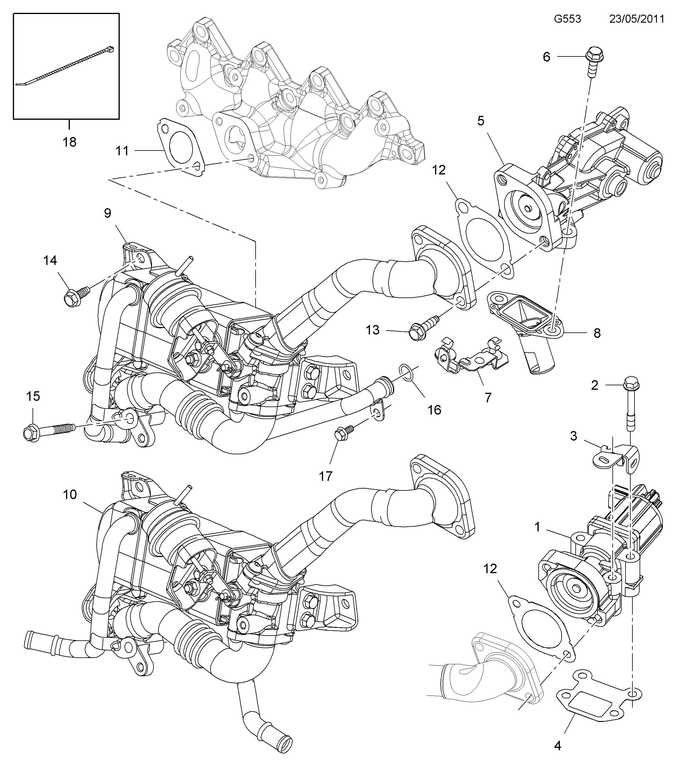 Elstock 73-0152 - Клапан возврата ОГ autodnr.net