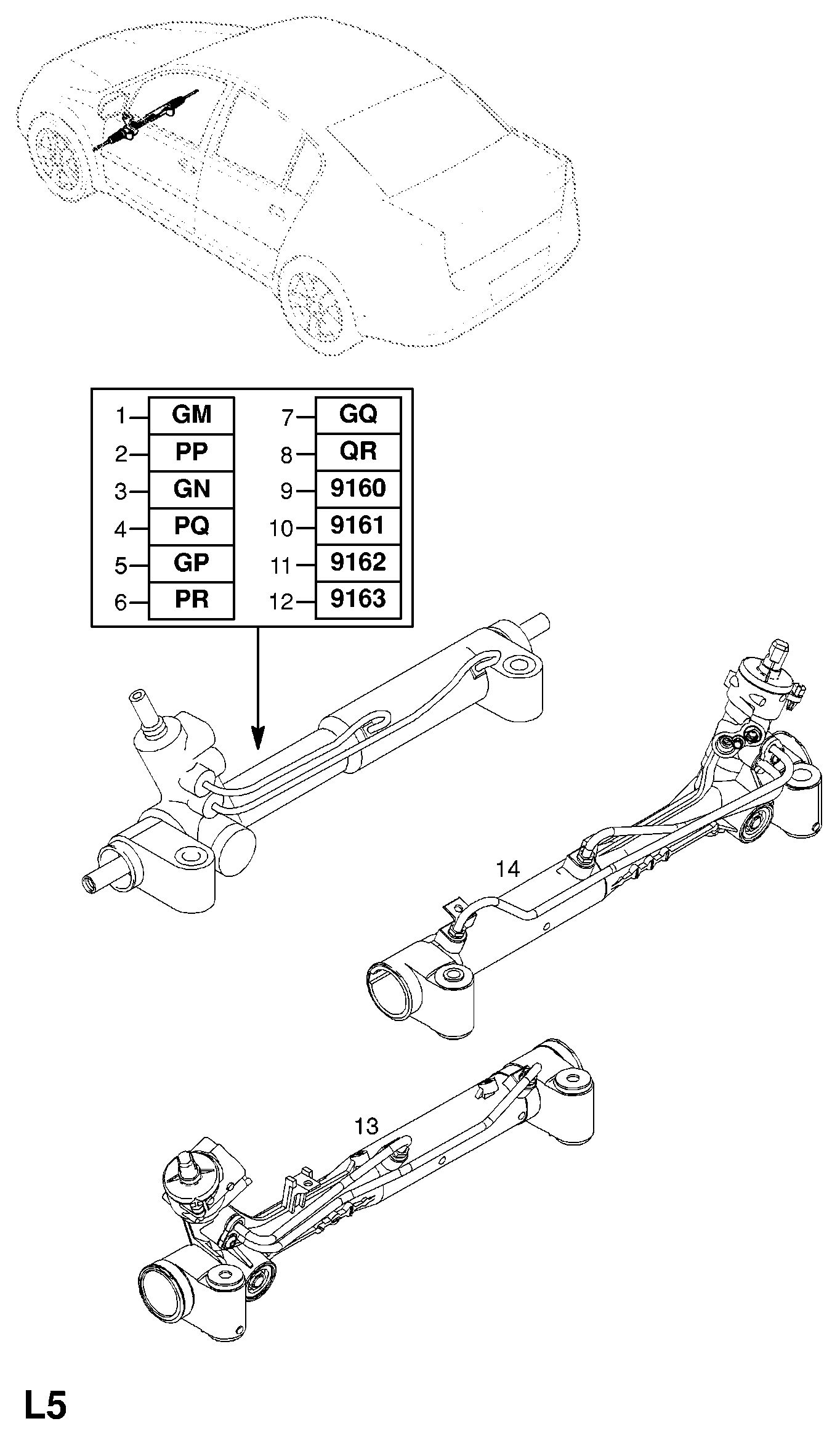 General Motors 5900242 - Рульовий механізм, рейка autocars.com.ua