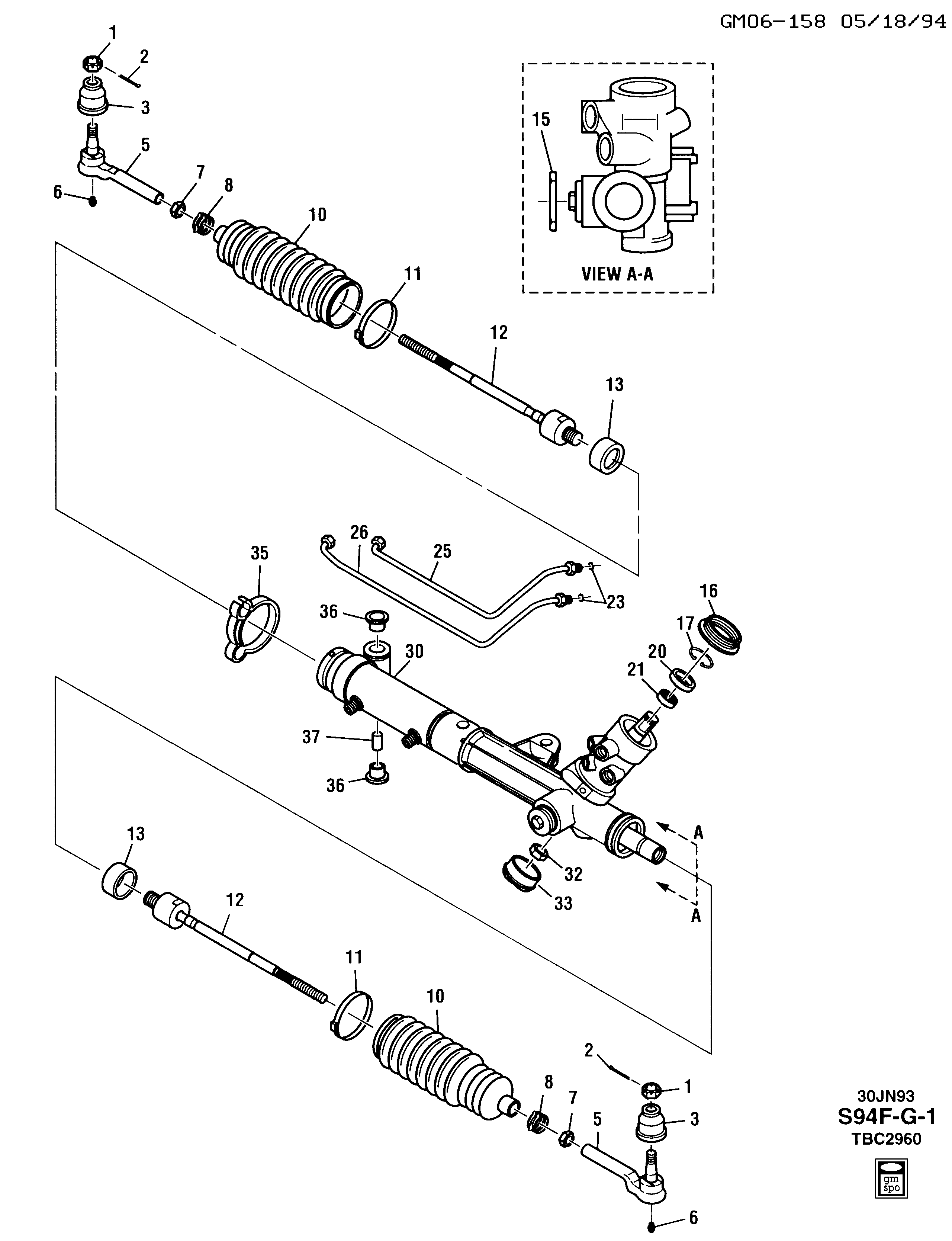 Monroe L0014 - Осевой шарнир, рулевая тяга autodnr.net