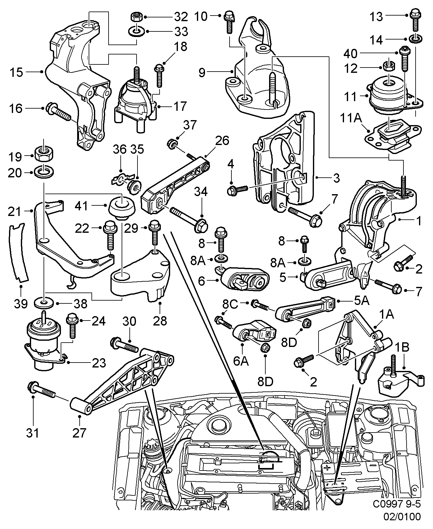 Febi Bilstein 19603 - Подушка, опора, подвеска двигателя autodnr.net