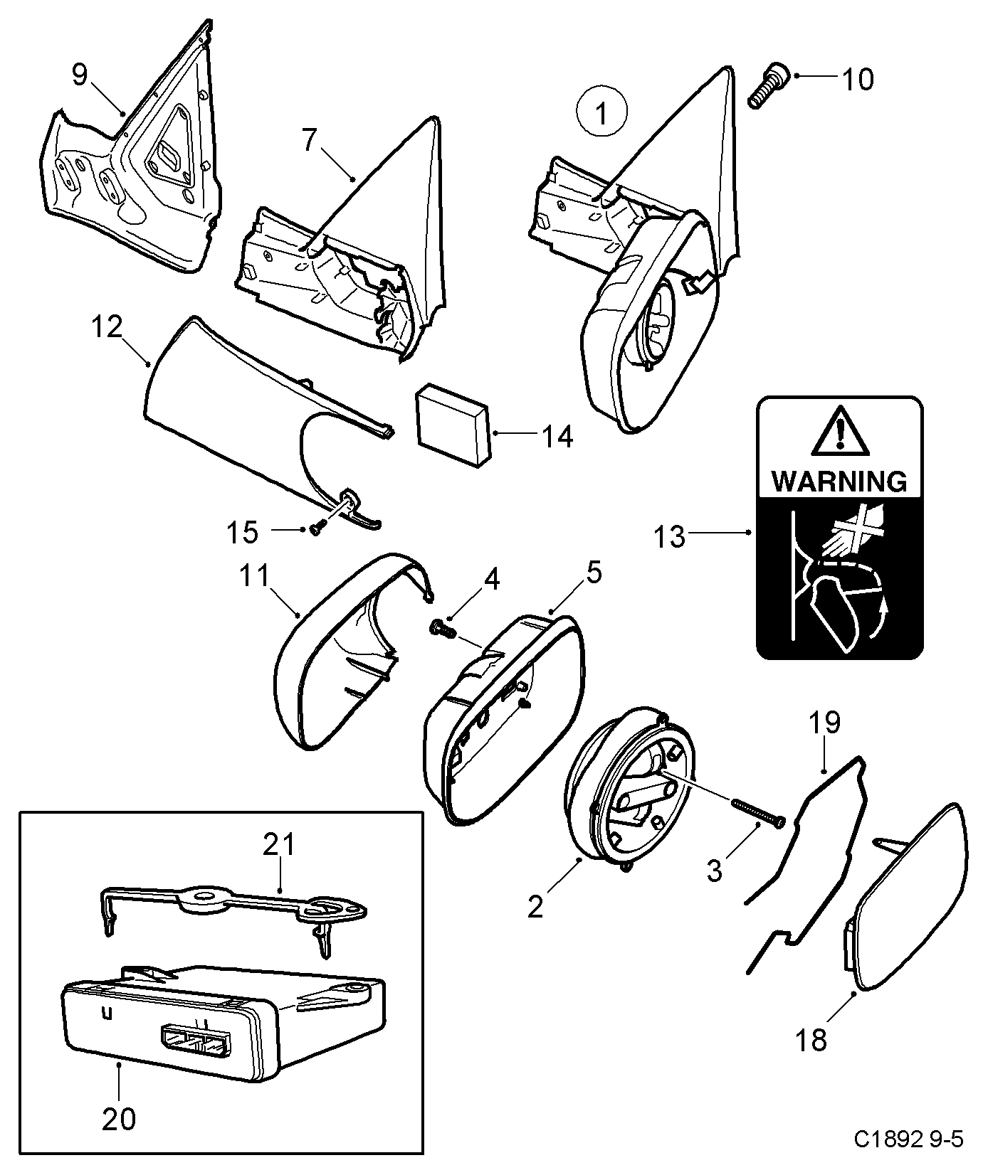 Equal Quality RS03230 - Наружное зеркало autodnr.net