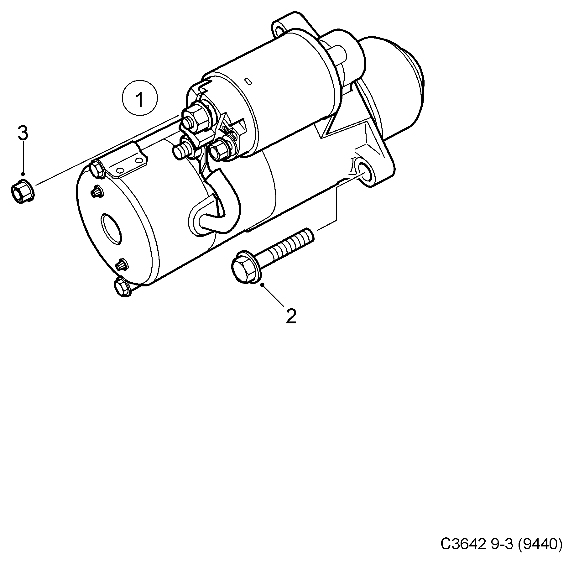 SAAB 55563538 - Стартер avtokuzovplus.com.ua